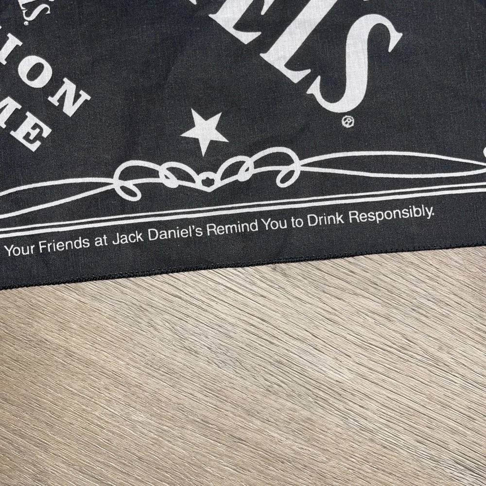 Lot Of 4  JACK DANIELS Old No.7 Black 21x21 Bandana Harley Daniel's NWOT